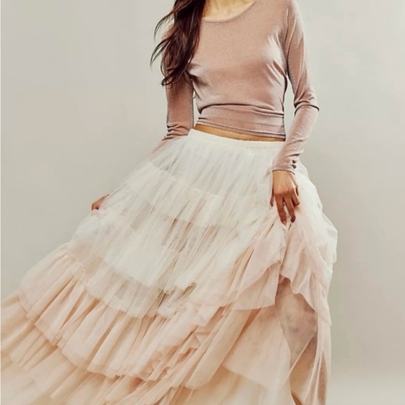 Free people Mesh So Well Layering Top Sz SP, NWOT - Picture 3 of 3